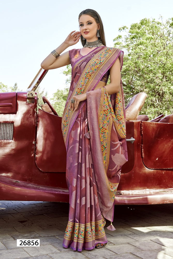 Harshika By Vallabhi Brasso Printed Sarees Wholesale Shop In Surat